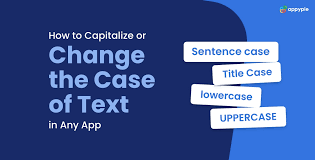 Capitalize Text